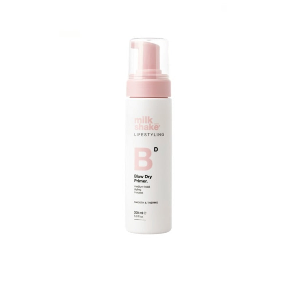Milk Shake Smooth & Thermo Blow Dry Primer 200ml – Professzionális Hajformázó Hab Hővédelemmel