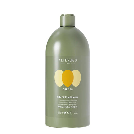 AlterEgo CureEgo Silk Oil Selymesítő Hajbalzsam Szöszösödésre Hajlamos Hajra - 950 ml - Haj