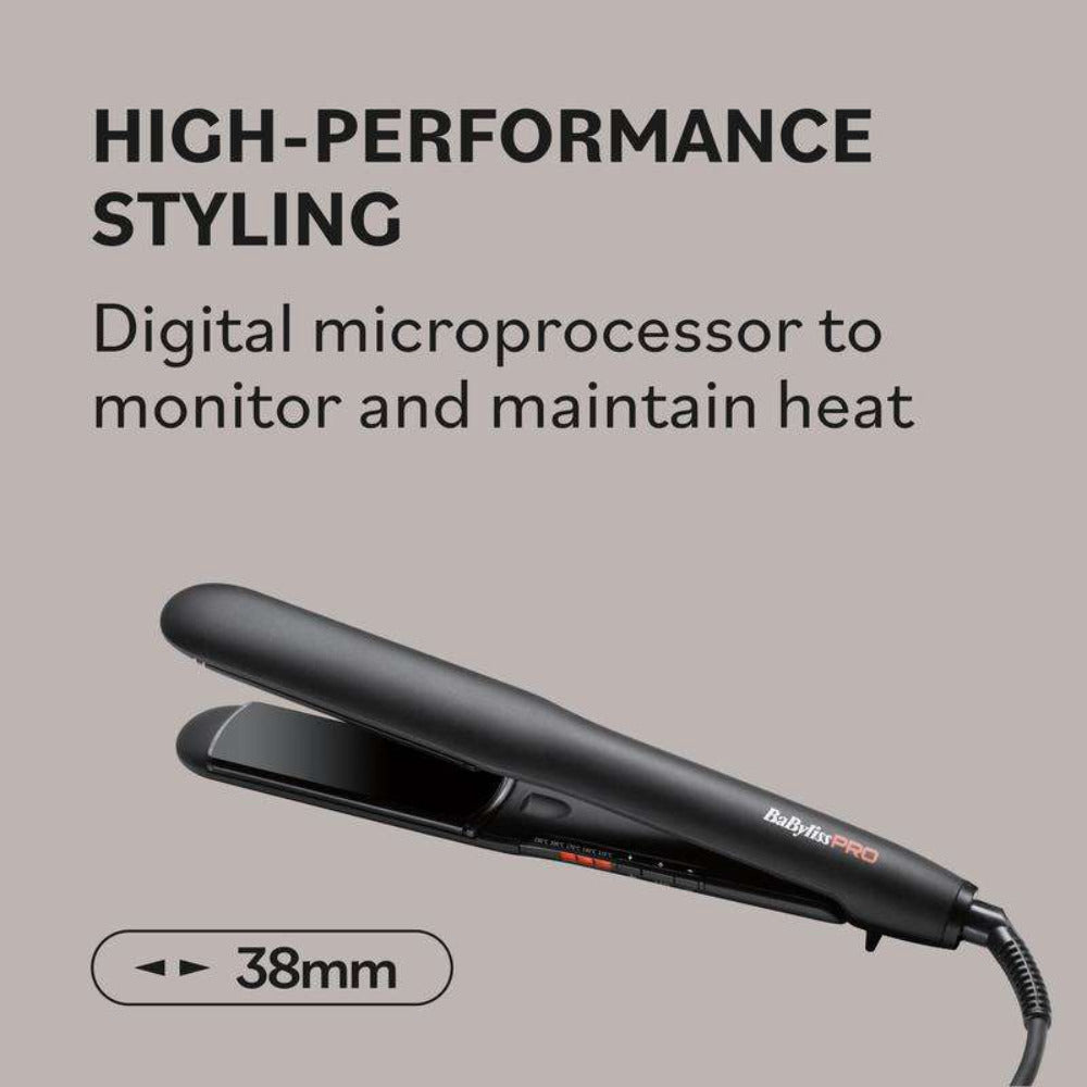 BaBylissPRO Wide Styler Professzionális Hajvasaló és Hajgöndörítő 38mm