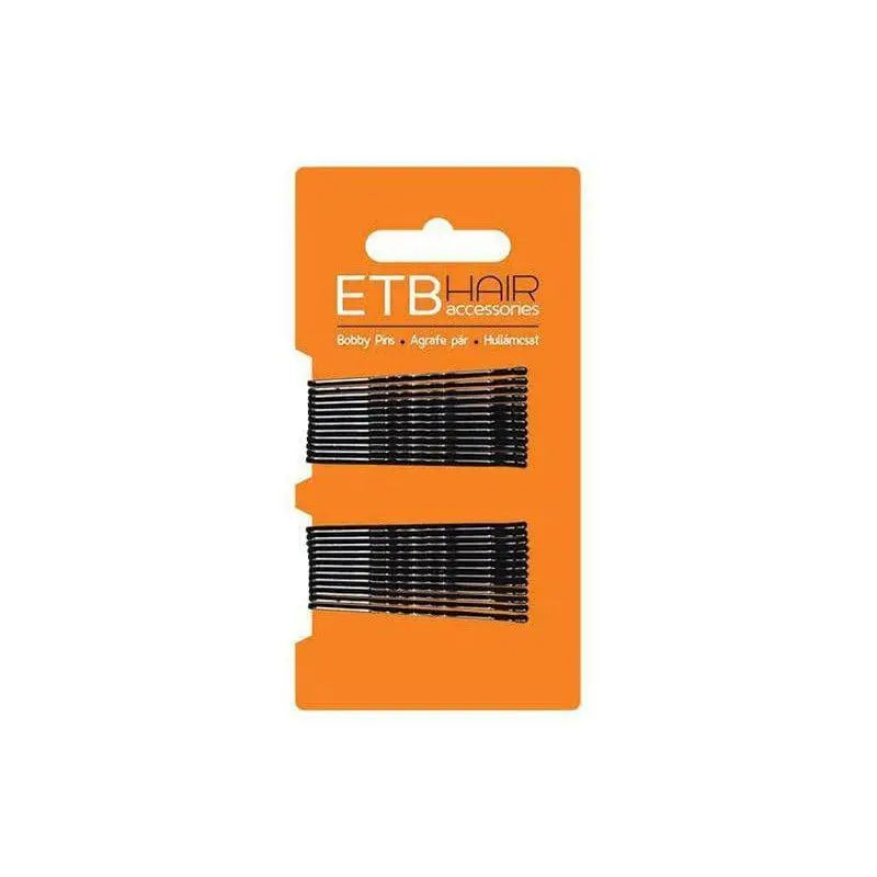 ETB Hair Fekete Hajcsatok 5cm 24 db - Haj