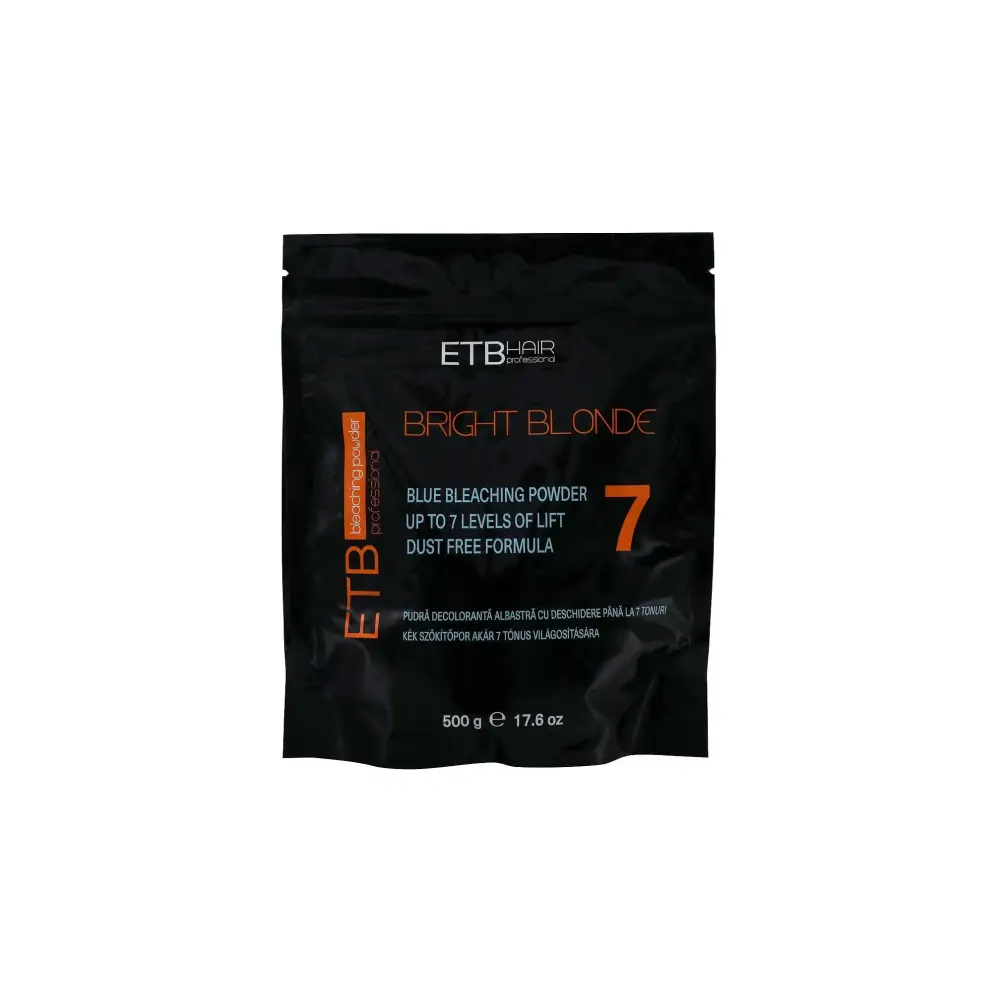 ETB Hair Professional Kék Szőkítőpor 7 Szint Világosítással 500g - 500 g - Haj