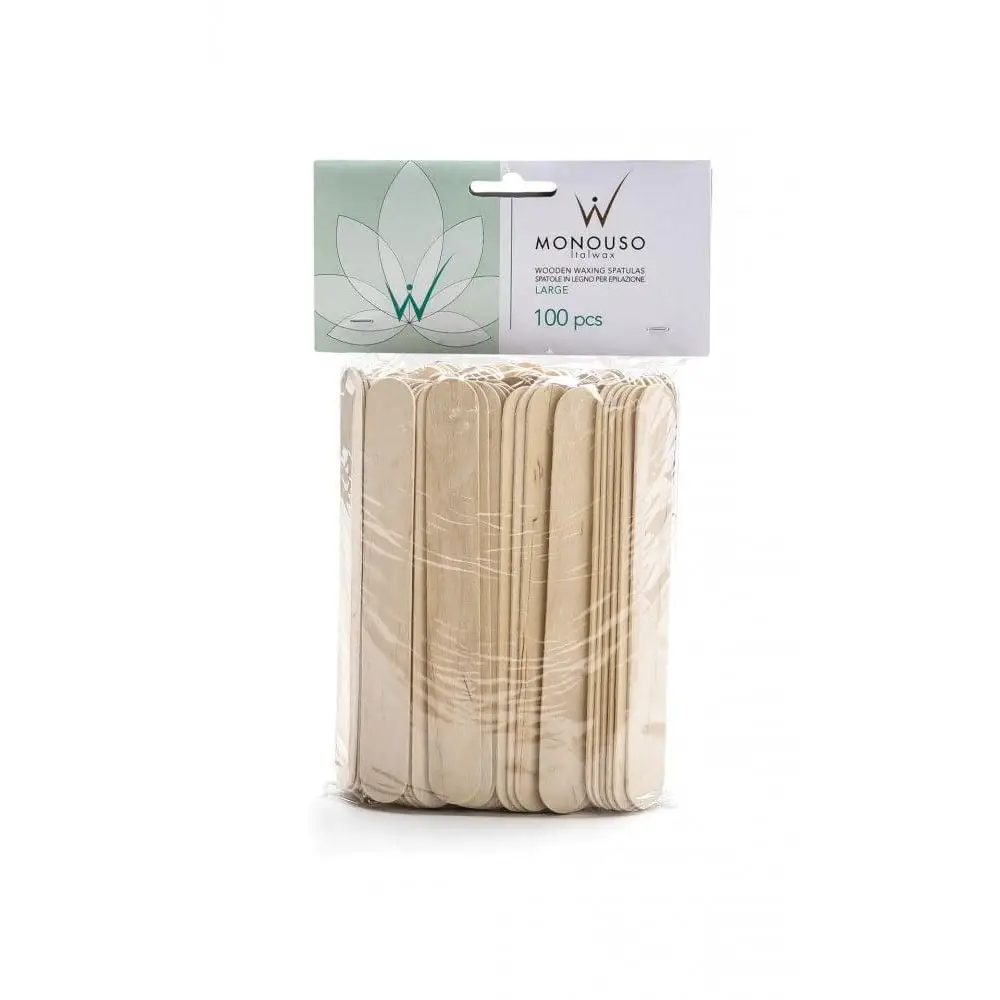 ItalWax Spatulă Lemn Mare Set 100buc