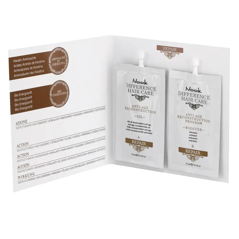 Nook Difference Hair Care Repair Reconstruction Program Ulei + Booster 12ml+12ml