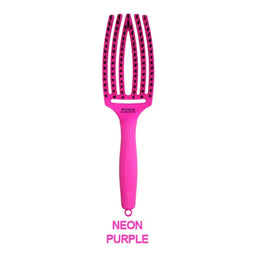Olivia Garden Perie Curbată Fingerbrush Thinkpink Neon Purple