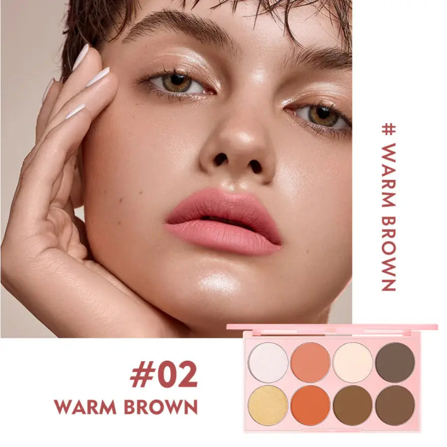 Pudaier No. 2 Warm Brown 4 az 1-ben Sminkpaletta - Arc