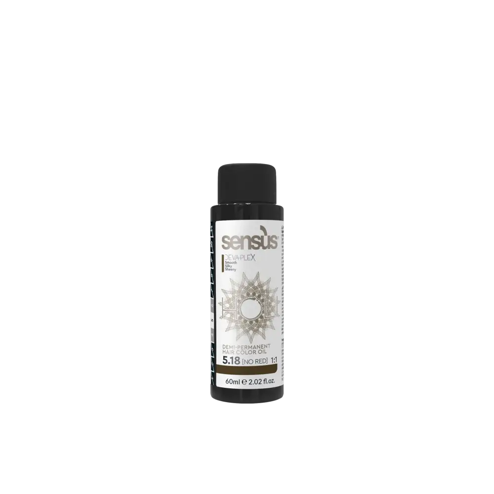 Sensus Holi Féltartós Hajfesték 60 ml / 5.18 Világos matt gesztenye Haj