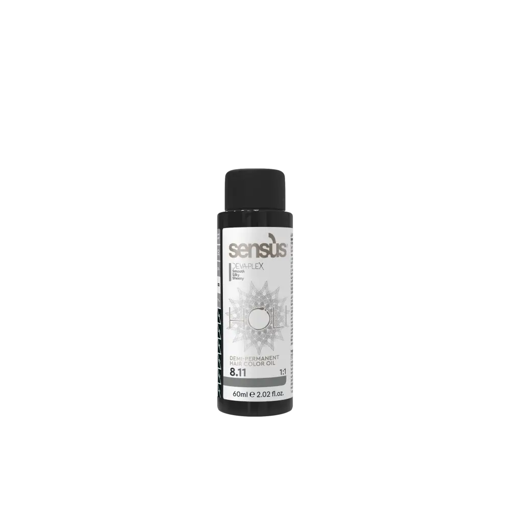 Sensus Holi Féltartós Hajfesték 60 ml / 8.11 Intenzív világosszürke szőke Haj