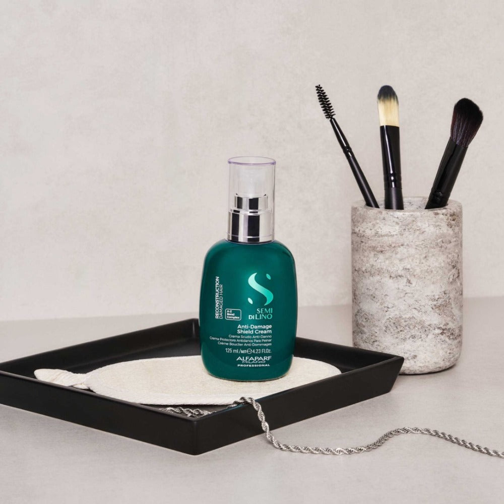 Alfaparf Semi di Lino Reparative Anti-Damage Shield Cream -Hajszerkezet-javító leave-in krém hővédelemmel 230°C-ig 125ml