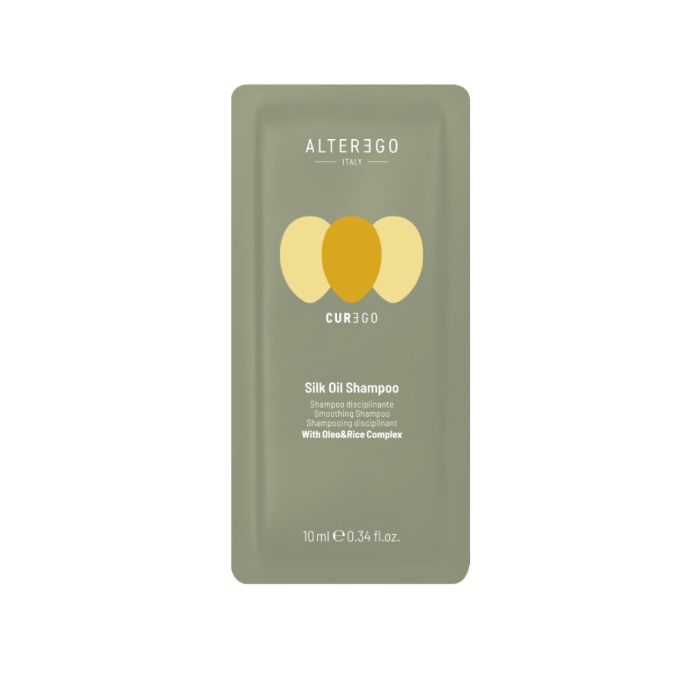 AlterEgo CureEgo Silk Oil Selyemhatású Sampon Szöszösödésre Hajlamos Hajra