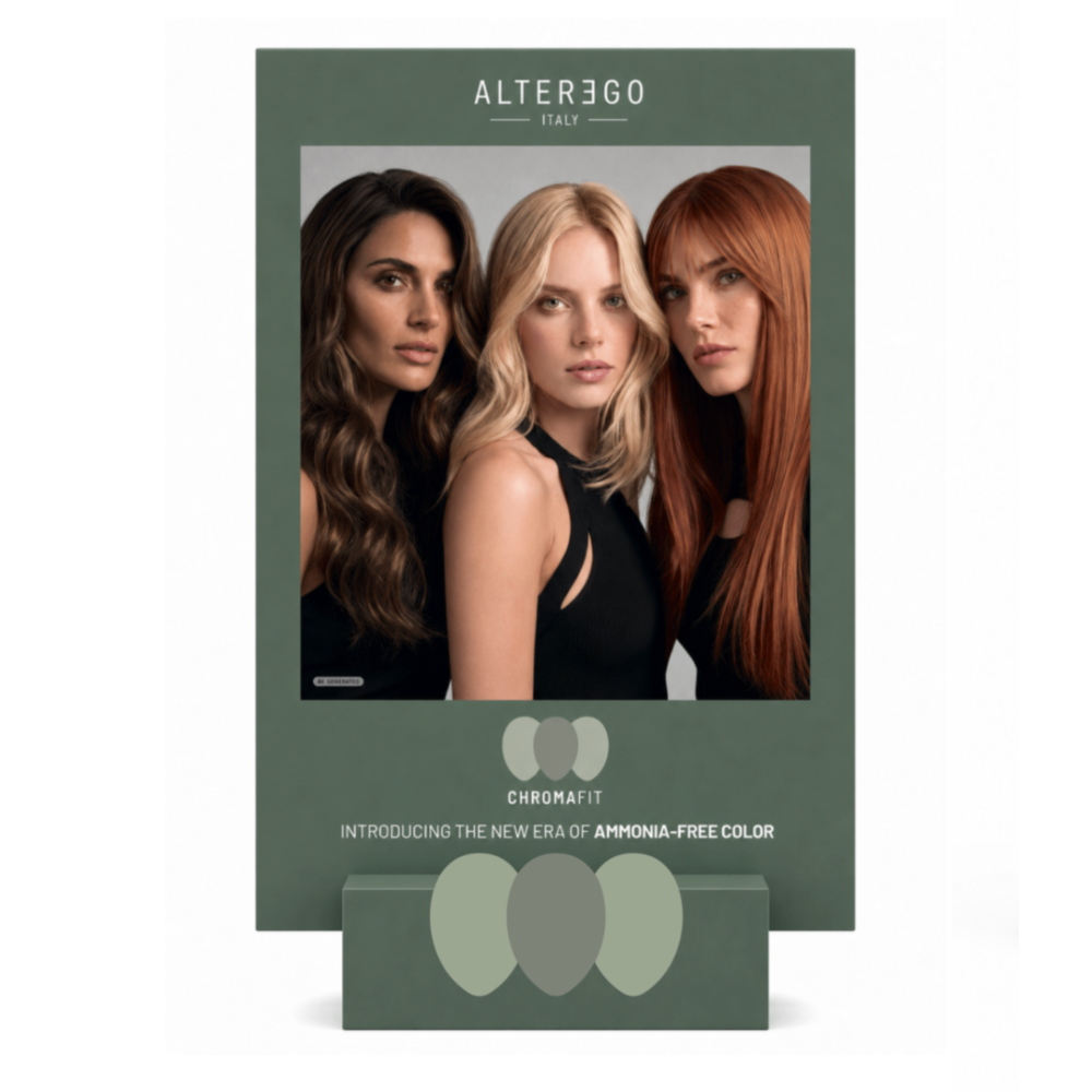 AlterEgo Chromafit Kirakati Bemutatópanel Tartóval