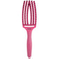 Olivia Garden Fingerbrush Care Iconic Hot Pink M – Professzionális Hajkefe Vaddisznósörtével és Nylon Sörtékkel
