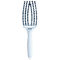 Olivia Garden Fingerbrush Care Iconic Boar & Nylon Pastel Blue Professzionális Hajkefe Vaddisznó Sörtékkel