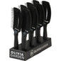 Olivia Garden FingerBrush Boar & Nylon Full Black Professzionális Hajkefe, Medium Display 8 db
