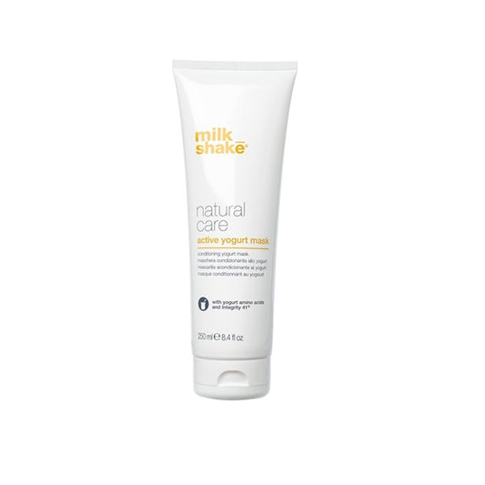 Milk Shake Active Yogurt Mask 250ml – Professzionális Hidratáló és Regeneráló Hajmaszk Joghurtfehérjékkel Festett, Száraz és Élettelen Hajra