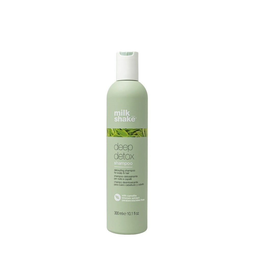 Milk Shake Deep Detox Shampoo 300ml – Professzionális detox sampon nehézfémek, faggyú és hajformázó lerakódások eltávolítására