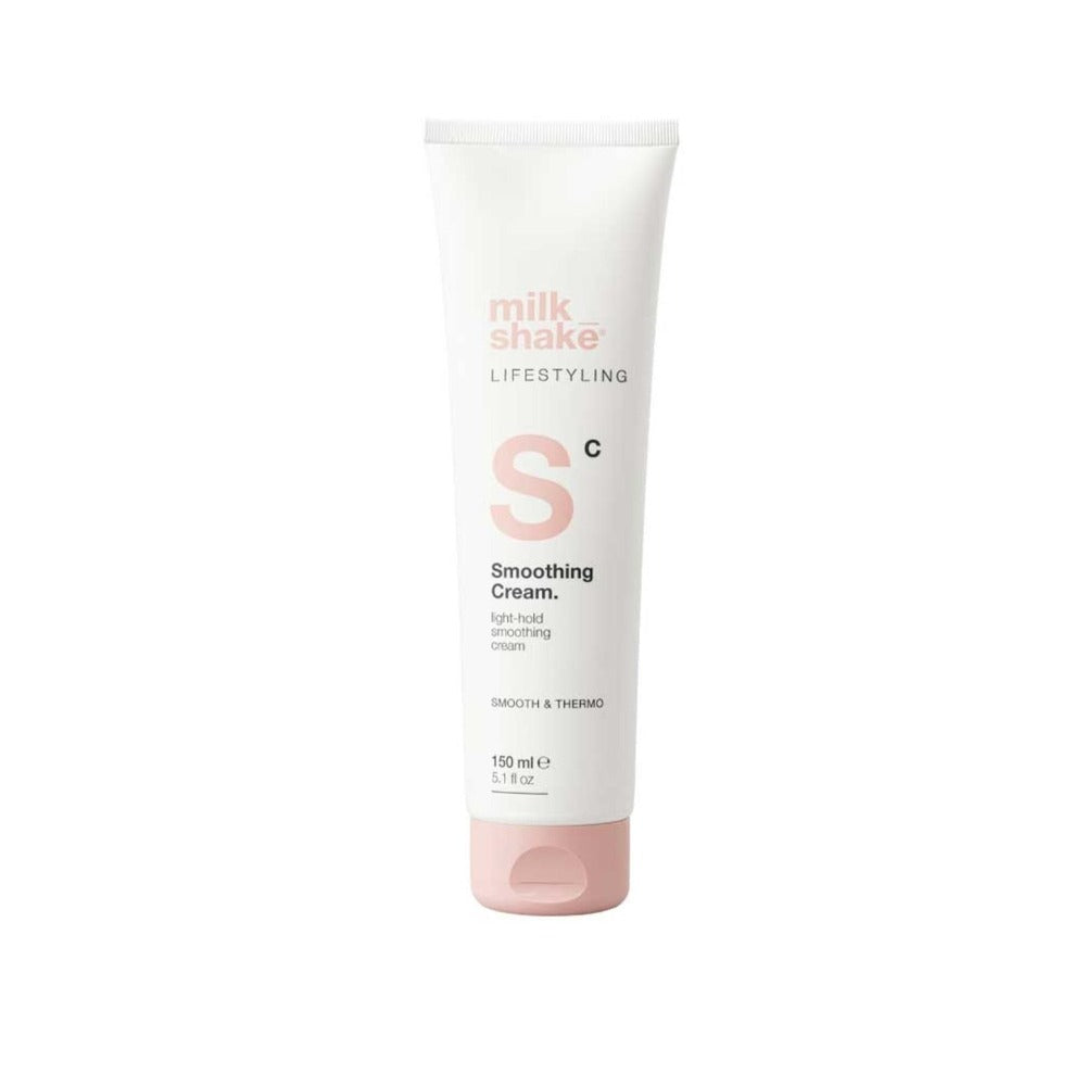 Milk Shake Lifestyling Smoothing Cream 150ml – Professzionális Hajsimító Krém Hővédelemmel, Anti-Frizz Hatással és Tartós Sima Hajért