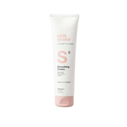 Milk Shake Lifestyling Smoothing Cream 150ml – Professzionális Hajsimító Krém Hővédelemmel, Anti-Frizz Hatással és Tartós Sima Hajért