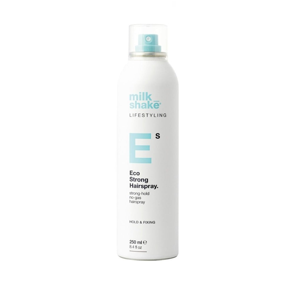 Milk Shake Lifestyling Eco Strong Hairspray 250ml – Erős Tartású Professzionális Hajlakk UV Védelemmel és Aeroszolmentes Formulával