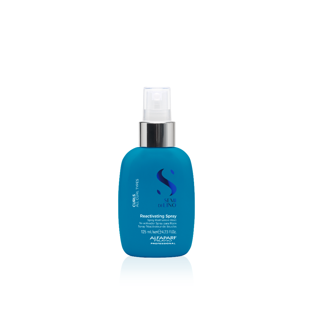 Alfaparf Milano Semi di Lino Curls Reactivating Spray – Leave‑in Spray a Göndör Fürtök Felfrissítésére és Újradefiniálására, 125 ml