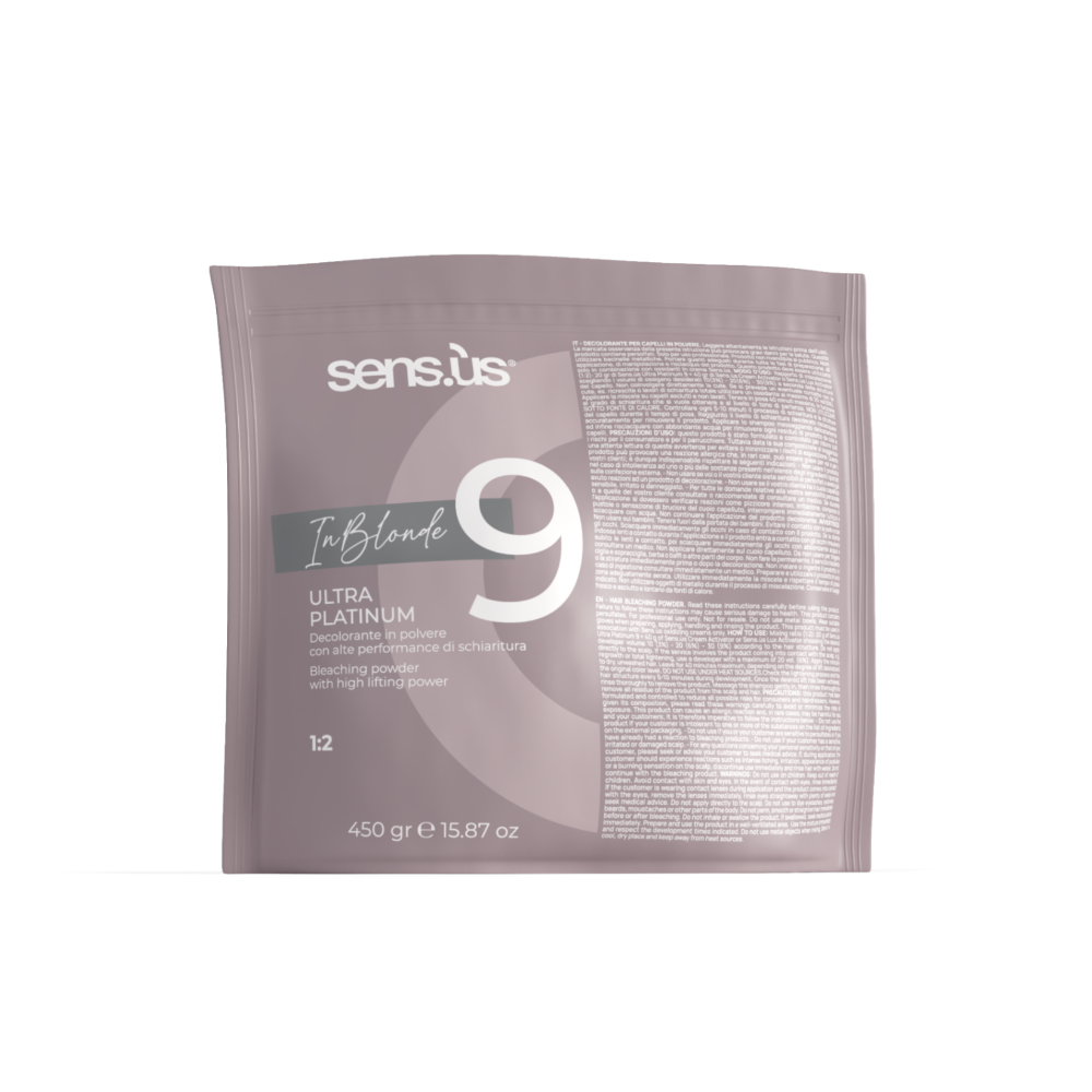 Sensus InBlonde Ultra Platinum 9 Deco Szürke Szőkítőpor 450g