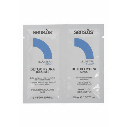 Sensus Illumyna Scalp Méregtelenítő és Hidratáló Sampon + Hidratáló és Méregtelenítő Hajmaszk 15ml