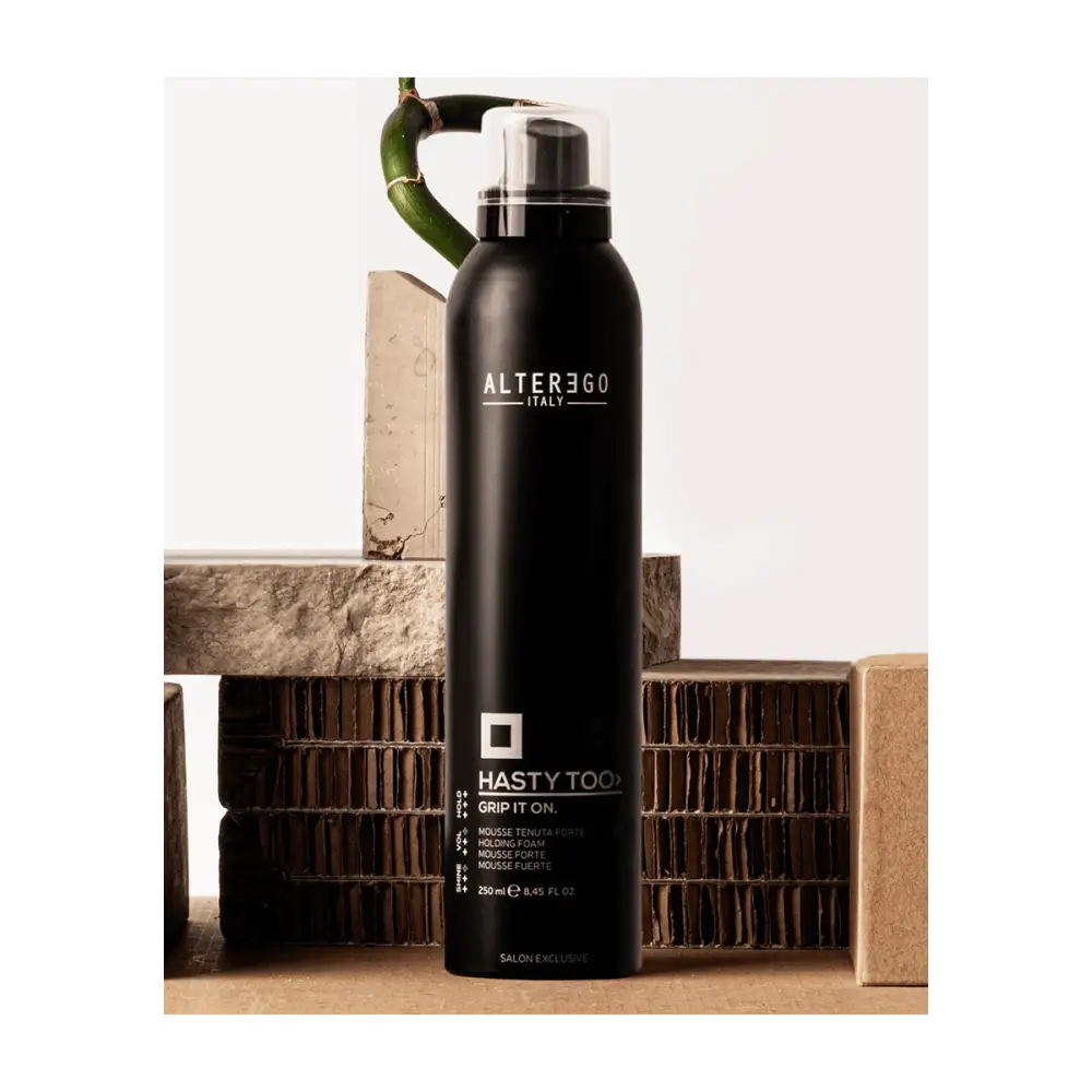 AlterEgo HastyToo Grip It On Erős Tartású Fixáló Hajhab - 250 ml - Haj