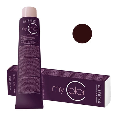 AlterEgo MyColor Ammóniamentes Tartós Hajfesték - 100 ml / 4.43 Castaniu Aramiu Auriu - Haj