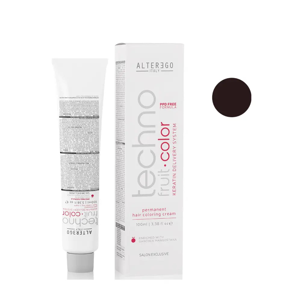 AlterEgo TechnoFruit Tartós Hajfesték - 100 ml / 5.00 Intenzív Gesztenyebarna - Hajfesték