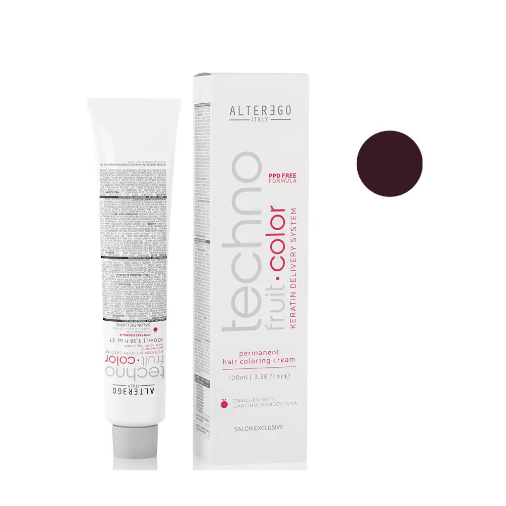 AlterEgo TechnoFruit Tartós Hajfesték - 100 ml / 5.22 Intenzív Írisz Világos Gesztenyebarna - Hajfesték