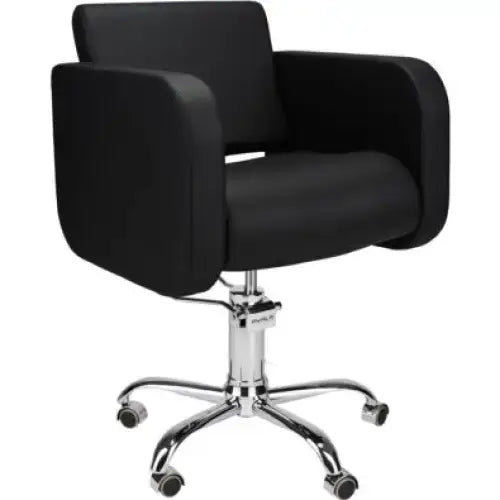 Globe Fodrász Szék Fekete Kárpitozással Csillag Talp Görgőkkel