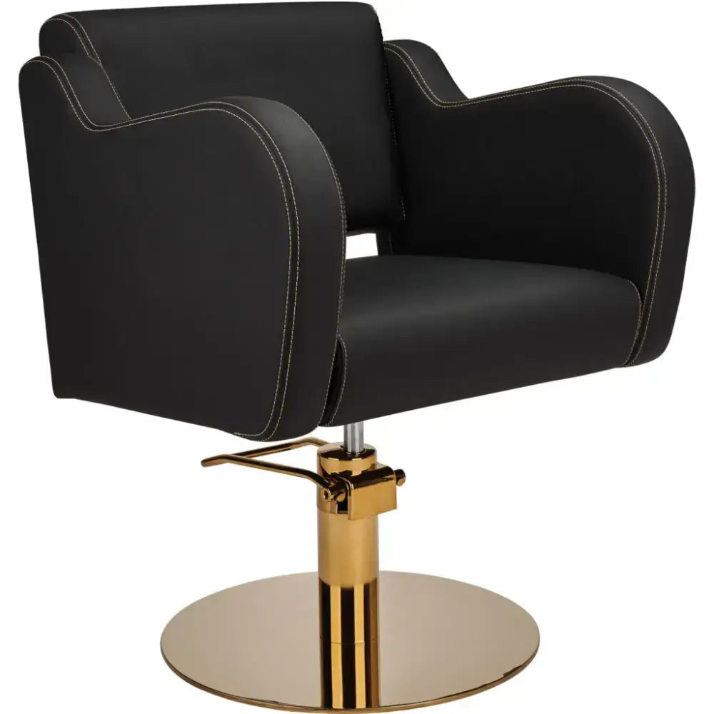 AYALA Holly Fodrász Szék Arany Varrással Tárcsatalp - Arany