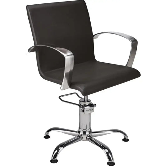 AYALA Partner Fodrász Szék Fekete Kárpitozással Csillagtalp