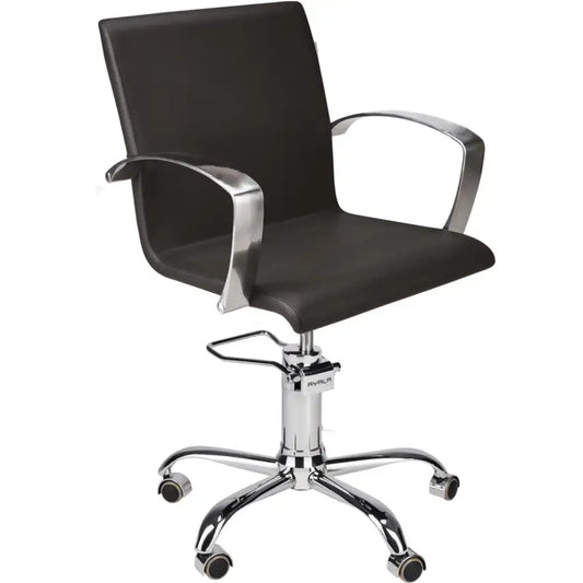 AYALA Partner Fodrász Szék Fekete Kárpitozással Görgős Csillagtalppal