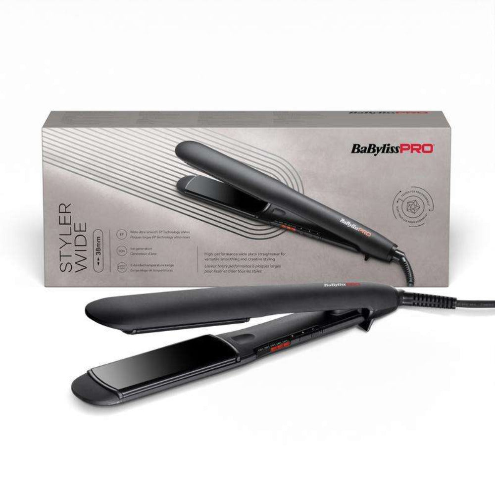 BaBylissPRO Wide Styler Professzionális Hajvasaló és Hajgöndörítő 38mm