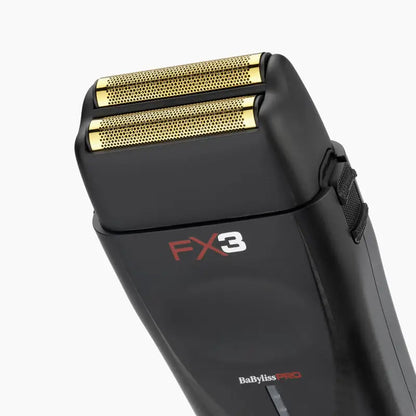 BaBylissPRO Double Foil FX3 Professzionális Fekete Elektromos Borotva Hipoallergén Fóliával