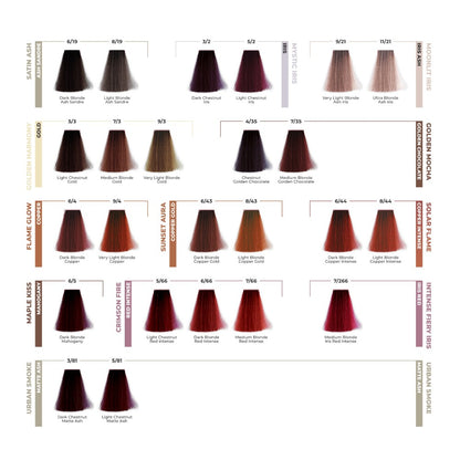 ETB Hair ColorVerse Ammóniamentes Tartós Hajfesték Színskála / 70 Árnyalat /