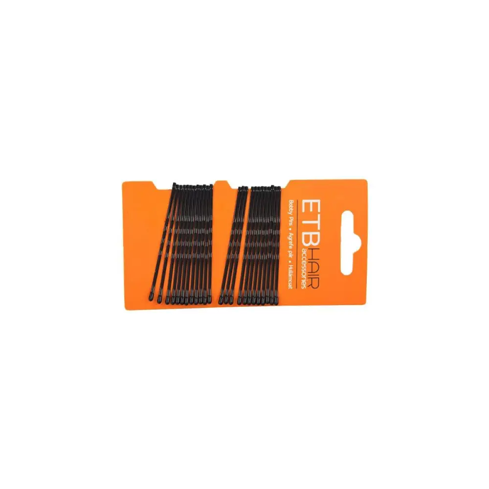 ETB Hair Fekete Hajcsatok 7cm 24 db - Haj