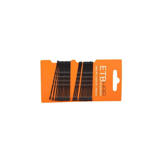 ETB Hair Fekete Hajcsatok 7cm 24 db - Haj