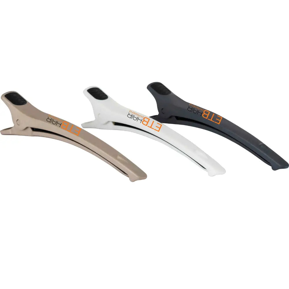 ETB Hair Prémium Professzionális Gólyacsőr Hajcsipesz Fekete Matt 12,2 Cm-Es (6 Db)