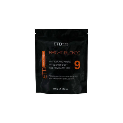 ETB Hair Professional Bright Blonde Szürke Szőkítőpor 9 Szint Világosítással 500g - 500 g - Haj
