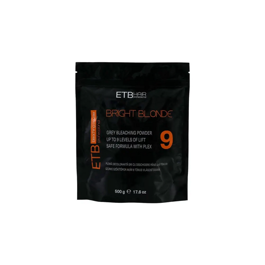 ETB Hair Professional Bright Blonde Szürke Szőkítőpor 9 Szint Világosítással 500g - 500 g - Haj
