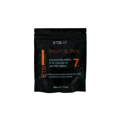 ETB Hair Professional Kék Szőkítőpor 7 Szint Világosítással 500g - 500 g - Haj