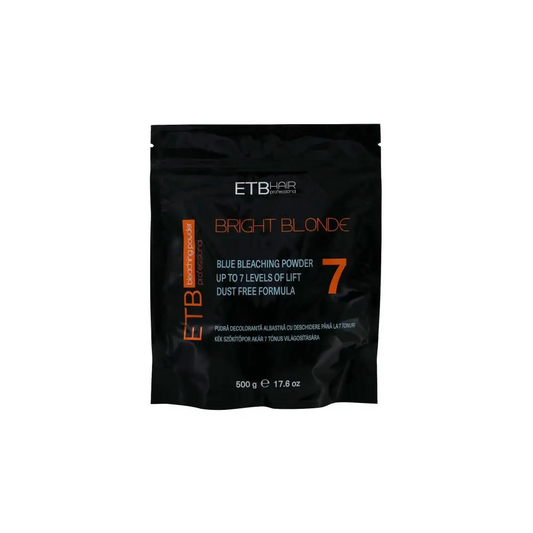 ETB Hair Professional Kék Szőkítőpor 7 Szint Világosítással 500g - 500 g - Haj