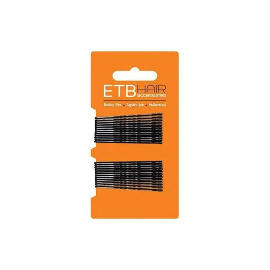ETB Hair Fekete Hajcsatok 5cm 24 db - Haj