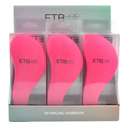 ETB Hair Professzionális Hajbontó Kefe Készlet Display Pink 9db
