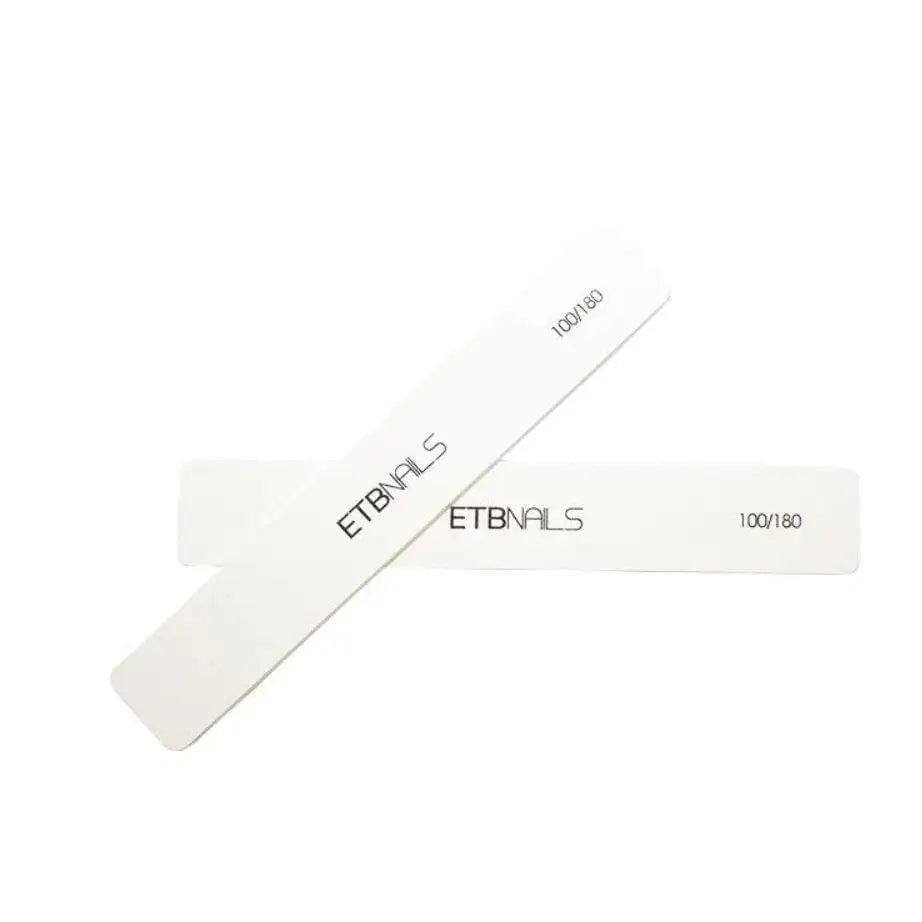 ETB Nails Fehér Téglalap Alakú Körömreszelő - Manikűr / Pedikűr