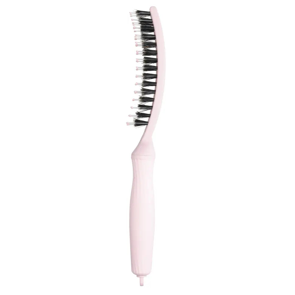 Fingerbrush Care Iconic Vaddisznószőr & Nylon Hajkefe – Pastel Pink