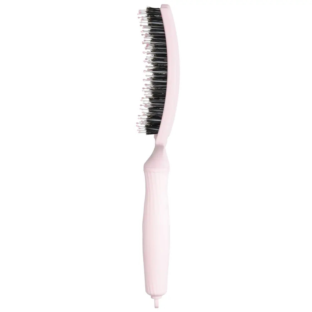Fingerbrush Care Iconic Vaddisznószőr & Nylon Hajkefe – Pastel Pink L - Hajbontó kefe