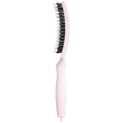 Fingerbrush Care Iconic Vaddisznószőr & Nylon Hajkefe – Pastel Pink M - Haj