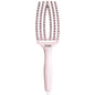 Fingerbrush Care Iconic Vaddisznószőr & Nylon Hajkefe – Pastel Pink M - Haj